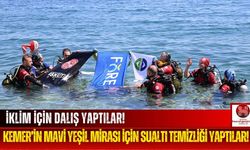 Mavi Bayraklı Plajda Deniz Dibi Temizliği!
