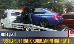 Lüks Aracıyla Drift Çekti, Polise Yakalandı!