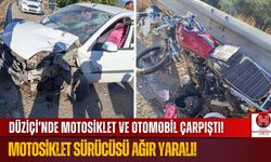 Düziçi'nde Otomobil ve Motosiklet Çarpıştı! 1'i Ağır 2 Yaralı!