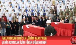 İskenderun Deniz Er Eğitim Alayı’nda Şehit Askerler İçin Tören Düzenlendi