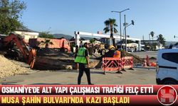 Osmaniye’de Alt Yapı Çalışması Trafiği Felç Etti