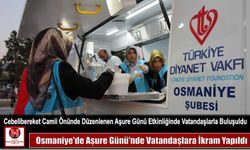 Osmaniye’de Aşure Günü’nde Vatandaşlara İkram Yapıldı