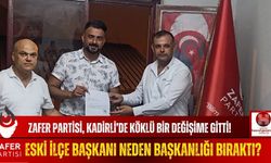 Zafer Parti'li Ulaştır'dan Şok Açıklama! Kadirli İlçe Başkanı Değişti!