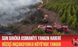 Osmaniye Düziçi Akçakoyunlu Köyü’nde Yangın