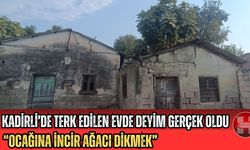 Osmaniye Kadirli’de “Ocağına İncir Ağacı Dikmek” Deyimi Gerçek Oldu!