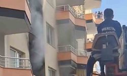 Mersin’in Erdemli İlçesinde Apartman Dairesinde Yangın Paniği