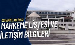 Osmaniye Adliyesi Mahkeme Listesi ve İletişim Bilgileri