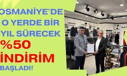Osmaniye'de o yerde bir yıl sürecek %50 indirim başladı!