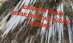 Adana’da Soğuk Hava Etkili Oldu: Feke’de Buz Sarkıtları Oluştu