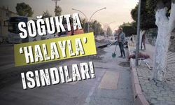 Soğukta Kürekle Halay Çeken İşçiler Sosyal Medyada Gündem Oldu