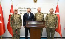 Üst düzey komutanlardan Osmaniye Valisi Yılmaz’a ziyaret