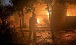 Hatay’da yanan evde mahsur kalan kediyi itfaiye kurtardı