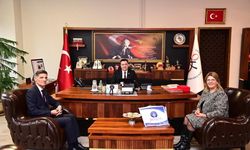 OKÜ Rektörü Prof. Dr. Turgay Uzun, Türk Eğitim-Sen Yönetimini Makamında Ağırladı