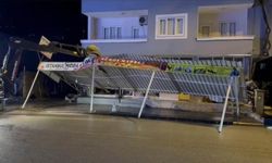 Osmaniye’de Şiddetli Rüzgar Sundurma Çatısını Uçurdu