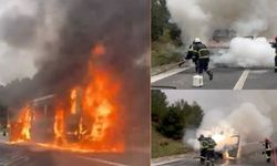 Osmaniye'de Tarım İşçilerini Taşıyan Minibüs Yandı: Müdahale Sırasında Patlama Oldu