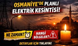 Osmaniye’de 5 Şubat'ta 7 Saat Boyunca Elektrik Olmayacak: Hangi Bölgeler Etkilenecek?