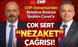 CHP Osmaniye’den Belediye Başkanı İbrahim Çenet’e Çok Sert "Nezaket" Çağrısı