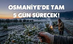 Osmaniye'de Üreticiye Kötü Haber: Gece Yarısı Başlıyor! Tam 5 Gün Sürecek
