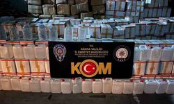 Sahte içkinin piyasaya sürüldüğü depoya baskın