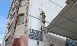 İskenderun’da ipe dolanan kuşu itfaiye kurtardı