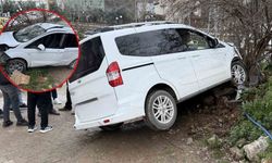 Osmaniye'de Freni Boşalan Araç Ağaca Çarparak Durabildi