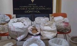 Portakal bahçesinde yasaklı madde operasyonu 175 kilo ham madde ele geçirildi