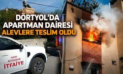 Dörtyol’da Apartman Dairesi Alevlere Teslim Oldu