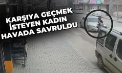 Elbistan’da Korkutan Kaza: Karşıya Geçmek İsteyen Kadın Havada Savruldu