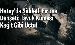 Hatay’da Şiddetli Fırtına Dehşeti: Tavuk Kümesi Kağıt Gibi Uçtu!
