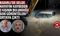 Kadirli’de selde hayatını kaybeden 2 kişinin bulunduğu aracın son görüntüleri ortaya çıktı
