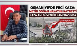 Görüntüler Videoda! Osmaniye'de Feci Kaza: Motosiklet Sürücüsü Hayatını Kaybetti