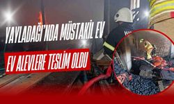 Yayladağı’nda Müstakil Ev Alevlere Teslim Oldu