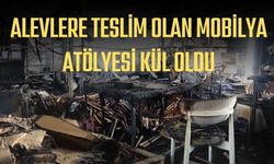 Alevlere Teslim Olan Mobilya Atölyesi Kül Oldu