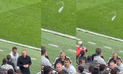 Beşiktaş tribünü Sergen Yalçın'a şişe fırlattı!