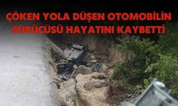 Çöken Yola Düşen Otomobilin Sürücüsü Hayatını Kaybetti