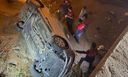 Düziçi’nde Otomobil Su Kanalına Uçtu 3 Yaralı!