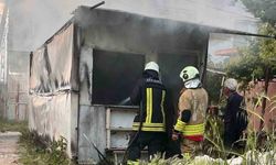 Hatay Altınözü’nde Korkutan Konteyner Yangını