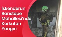 İskenderun Barıstepe Mahallesi’nde Korkutan Yangın