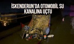 İskenderun’da Otomobil Su Kanalına Uçtu