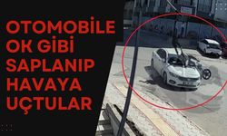 Otomobile Ok Gibi Saplanıp Havaya Uçtular