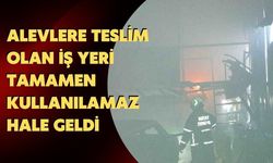 Alevlere Teslim Olan İş Yeri Tamamen Kullanılamaz Hale Geldi