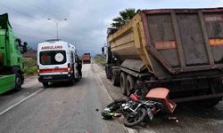 Hafriyat Kamyonuyla Çarpışan Motosiklet Sürücüsü Yaralandı