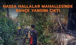 Hassa Hallalar Mahallesinde Bahçe Yangını Çıktı