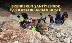 İskenderun Şantiyesinde İşçi Kayalıklardan Düştü
