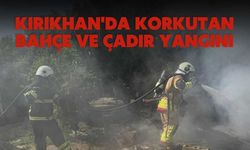 Kırıkhan'da Korkutan Bahçe ve Çadır Yangını