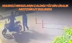 Maskeli Hırsızların Çaldığı Yüz Bin Liralık Motosiklet Bulundu
