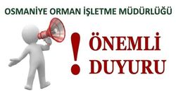 Osmaniye Orman İşletme Müdürlüğü'nün Adresi Değişti