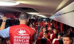 Osmaniye’de Gençler Ulusal Gençlik Kamplarına Uğurlandı