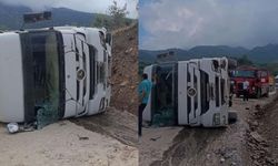 Osmaniye'de Hafriyat Tırı Yamaca Çarptı: 1 Yaralı