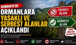 Osmaniye'de Ormanlara Yasaklı ve Serbest Alanlar Açıklandı
